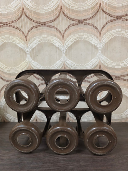 Curver bruin flessenrek kunststof met handvat