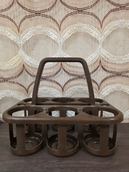 Curver bruin flessenrek kunststof met handvat