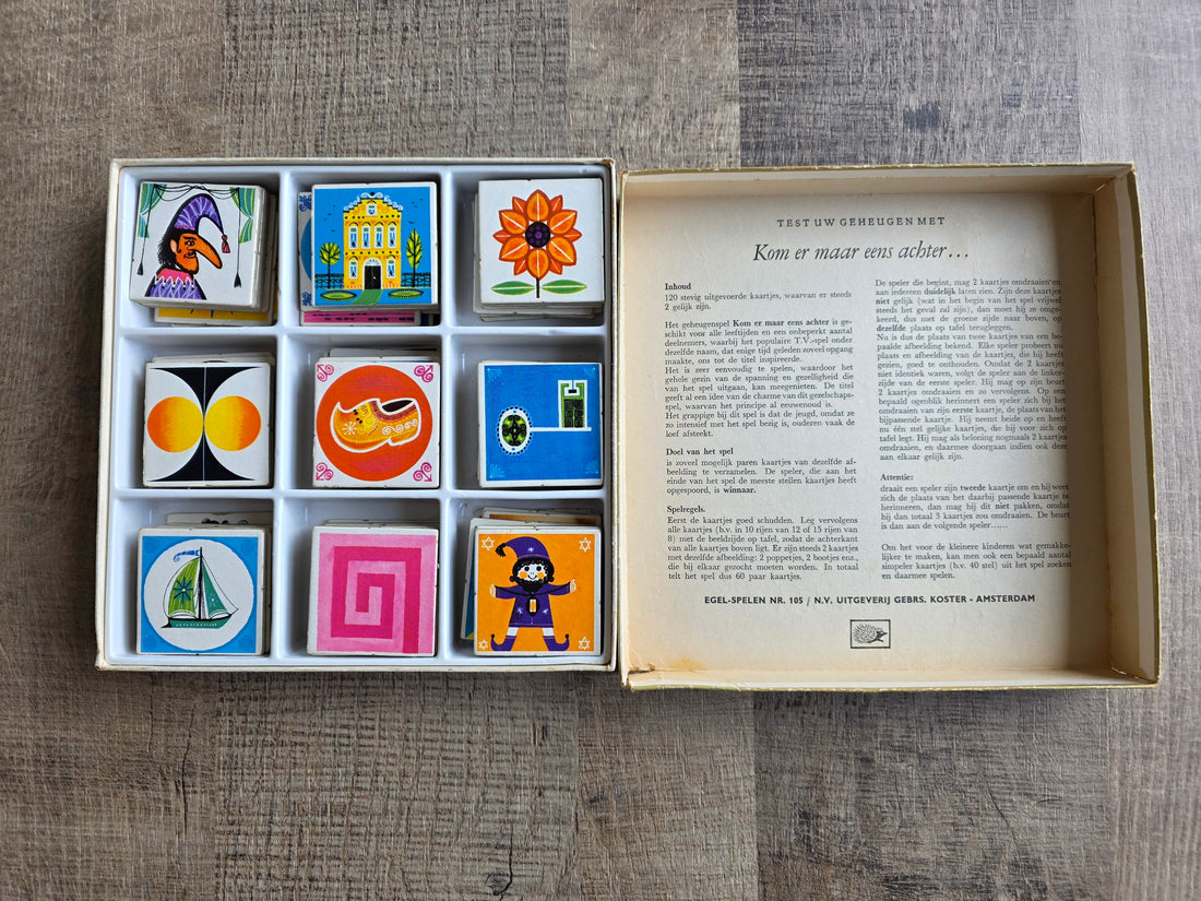 Vintage memory spel Kom er maar eens achter jaren 70