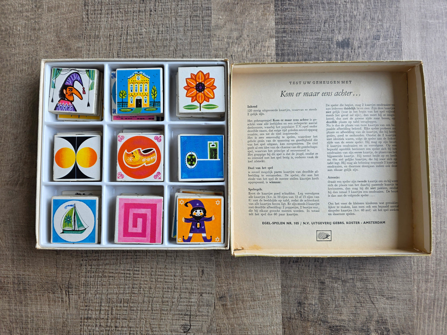 Vintage memory spel Kom er maar eens achter jaren 70