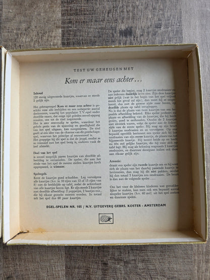 Vintage memory spel Kom er maar eens achter jaren 70