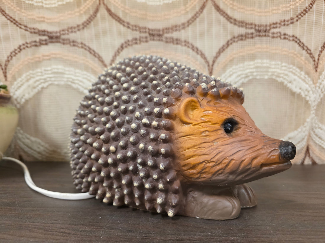 Heico egel retro lamp bruin