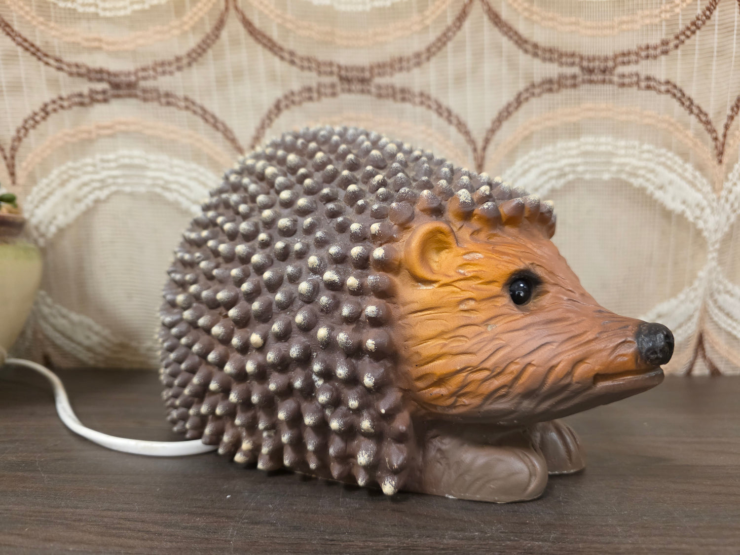 Heico egel retro lamp bruin