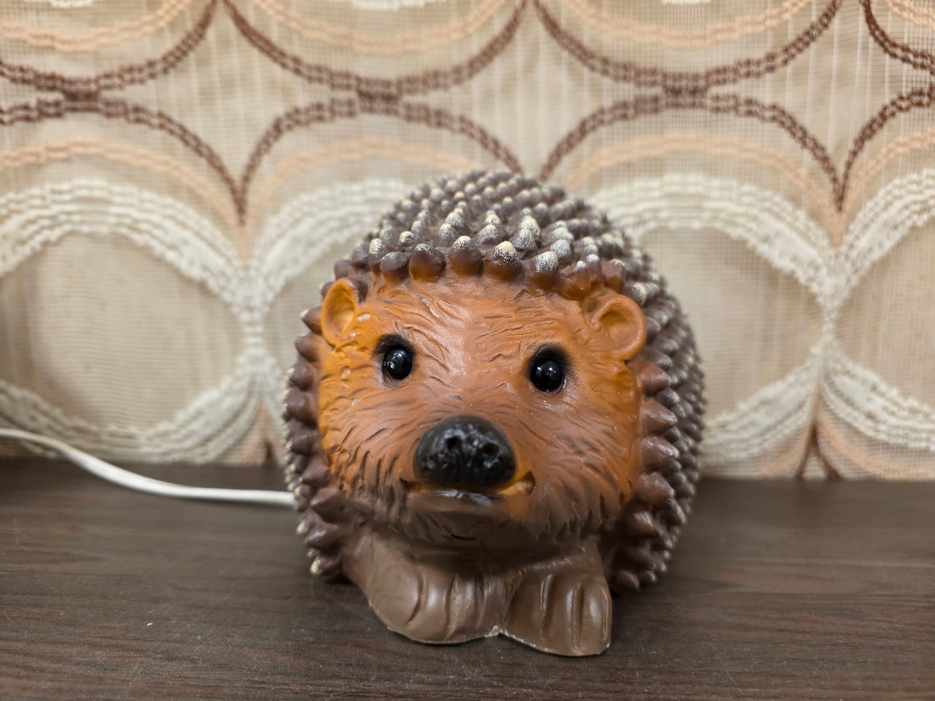 Heico egel retro lamp bruin