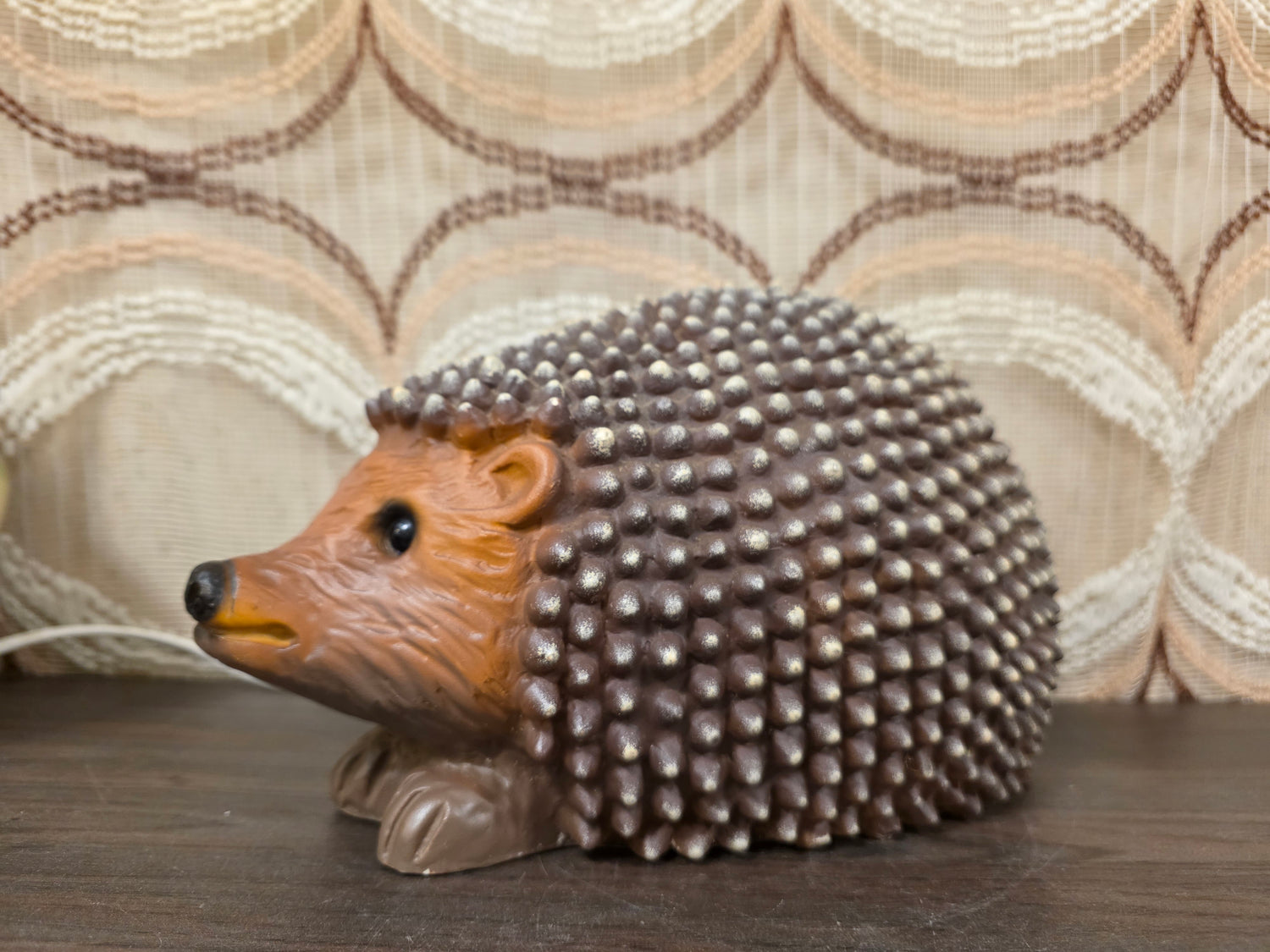 Heico egel retro lamp bruin