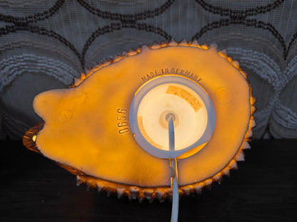 Heico egel retro lamp bruin