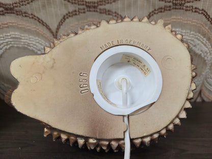 Heico egel retro lamp bruin