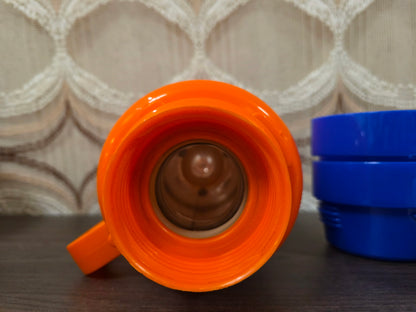 Thermoskan oranje met bekers 0.75L