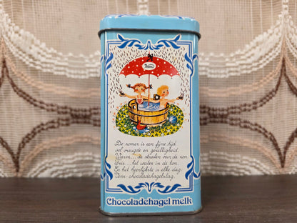 Venz melk hagelslag blik blauw met illustratie