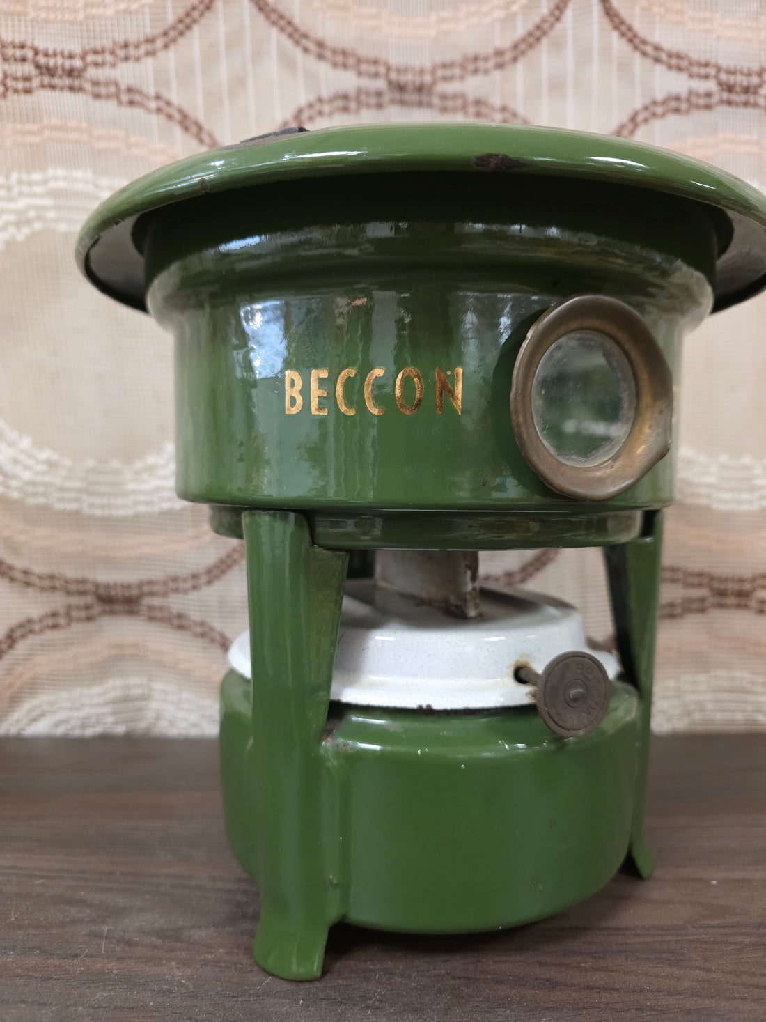 Petroleumstel Beccon Doetinchem donkergroen 1 pits