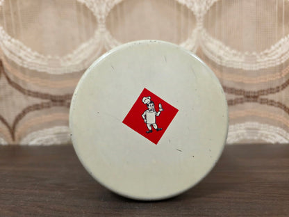 Vintage Bolletje beschuitblik Meneer de Uil, Vos &amp; Haas – De Fabeltjeskrant