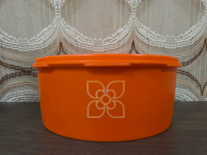 Tupperware oranje koektrommel