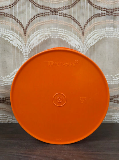 Tupperware oranje koektrommel