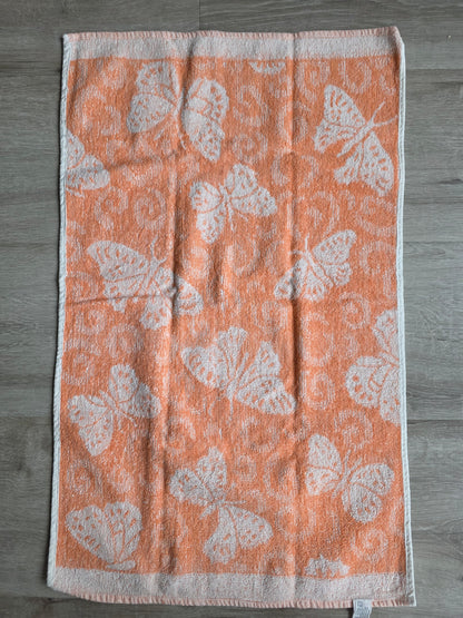 Vintage handdoeken met vlinders – set van 2