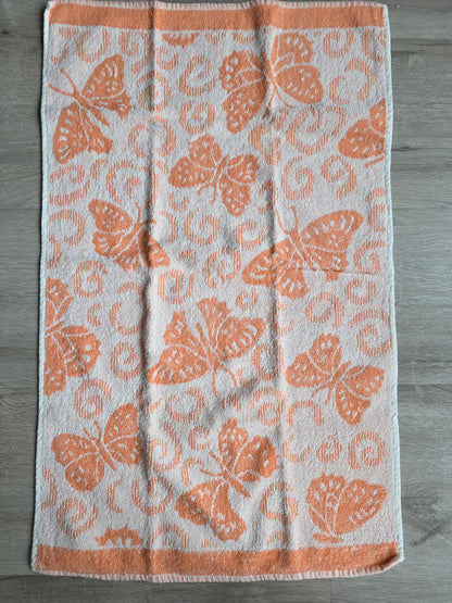 Vintage handdoeken met vlinders – set van 2