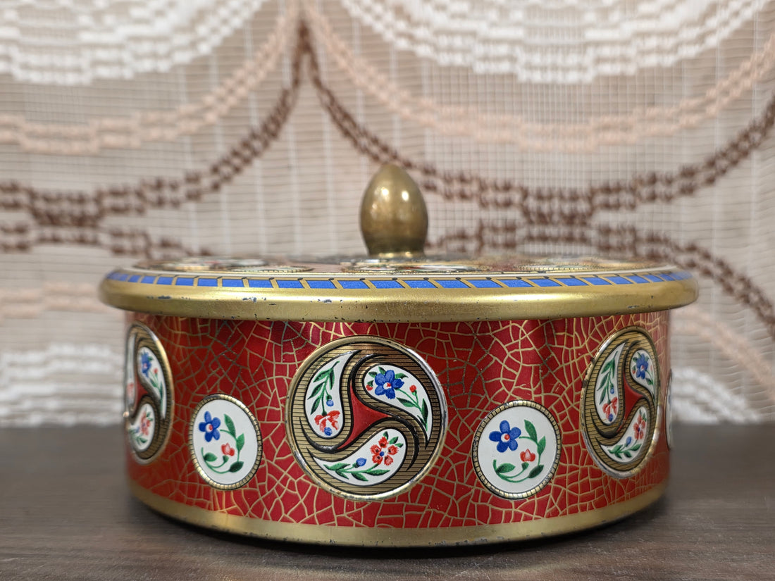 Vintage blik jaren 50 rood decor – made in Holland