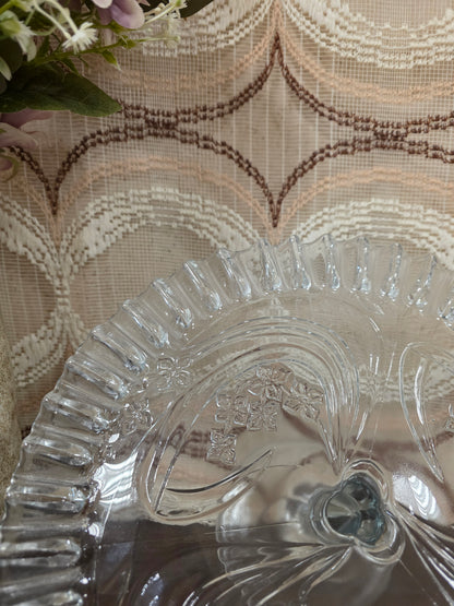 Glazen taartplateau op voet 30 cm