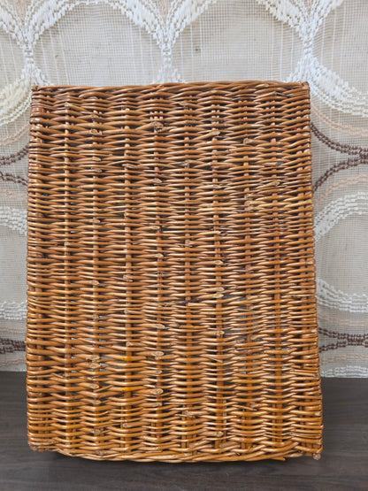 Rotan bestekbak met 4 vakken vintage