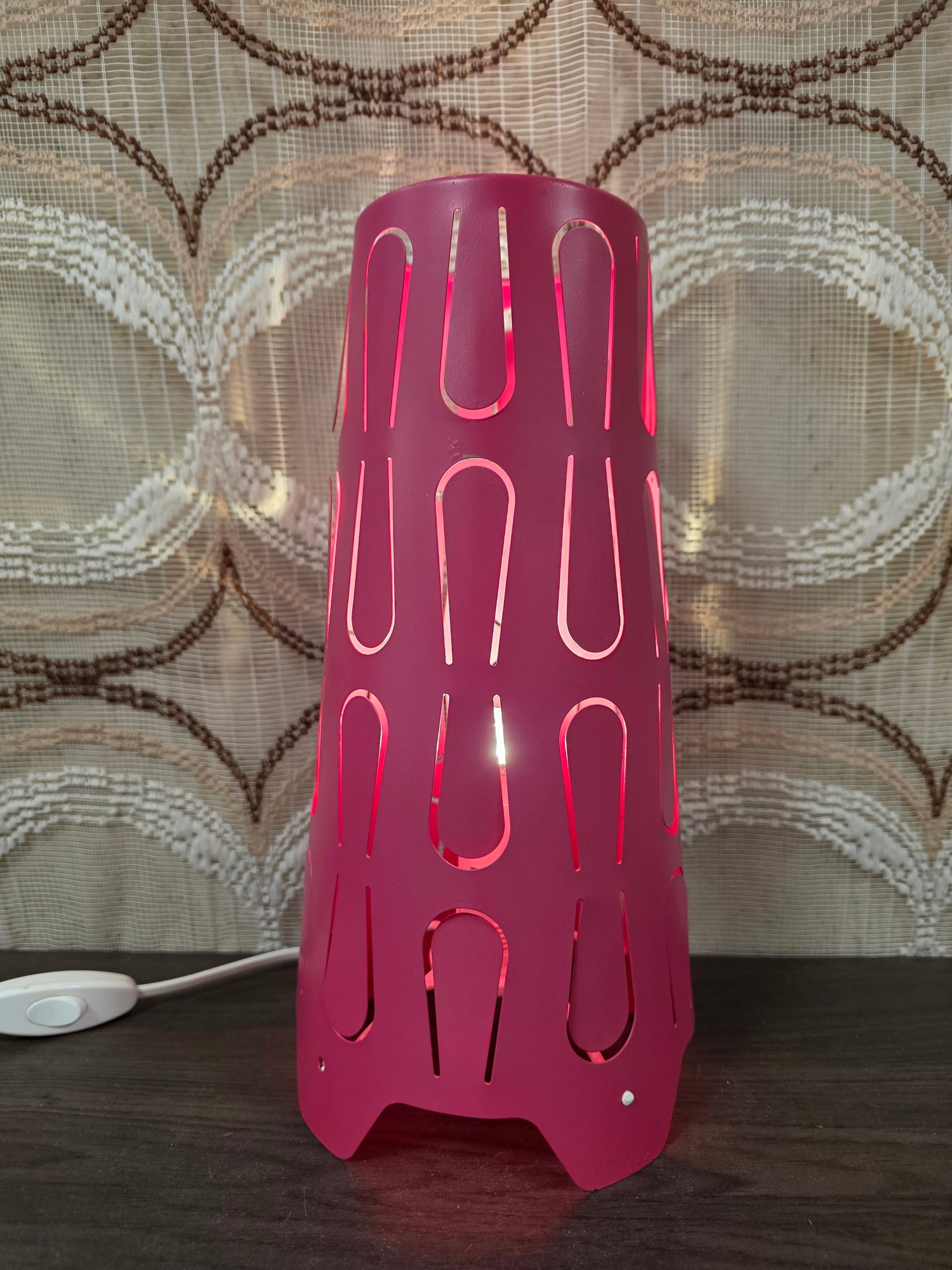 Ikea Kajuta tafellamp David Wahl roze jaren 90