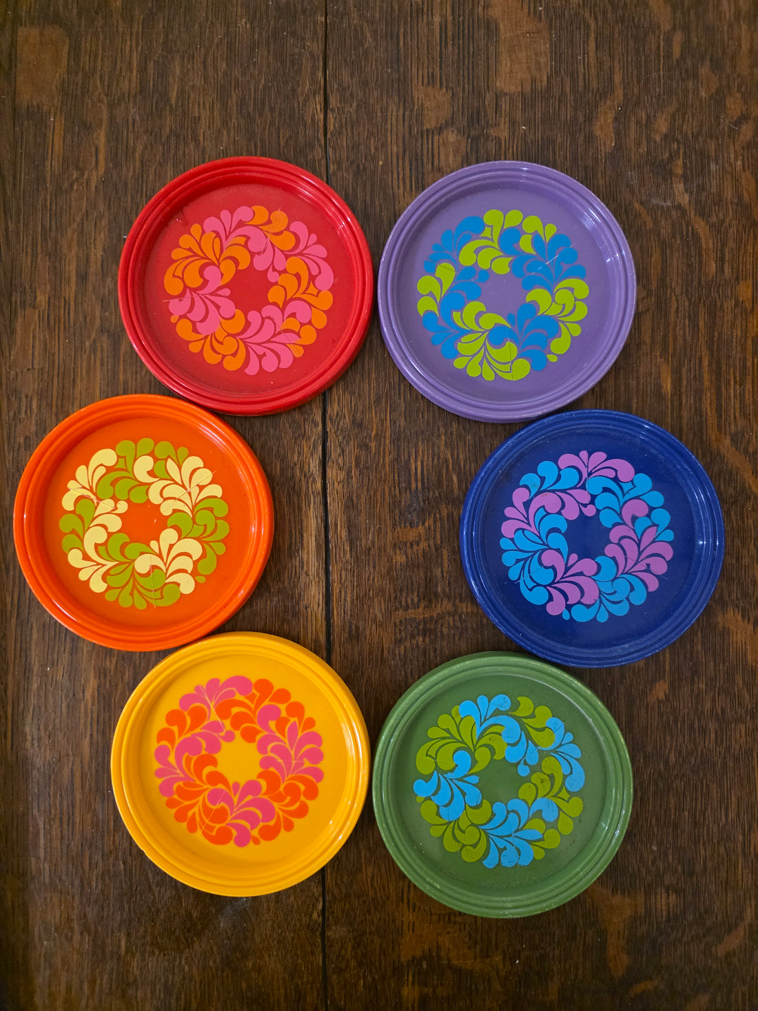 Vintage Emsa onderzetters set van 6
