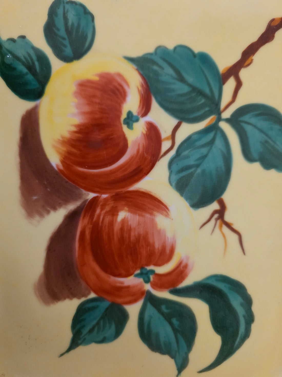 Vintage Porcelaines de Paris schaal fruitdecor