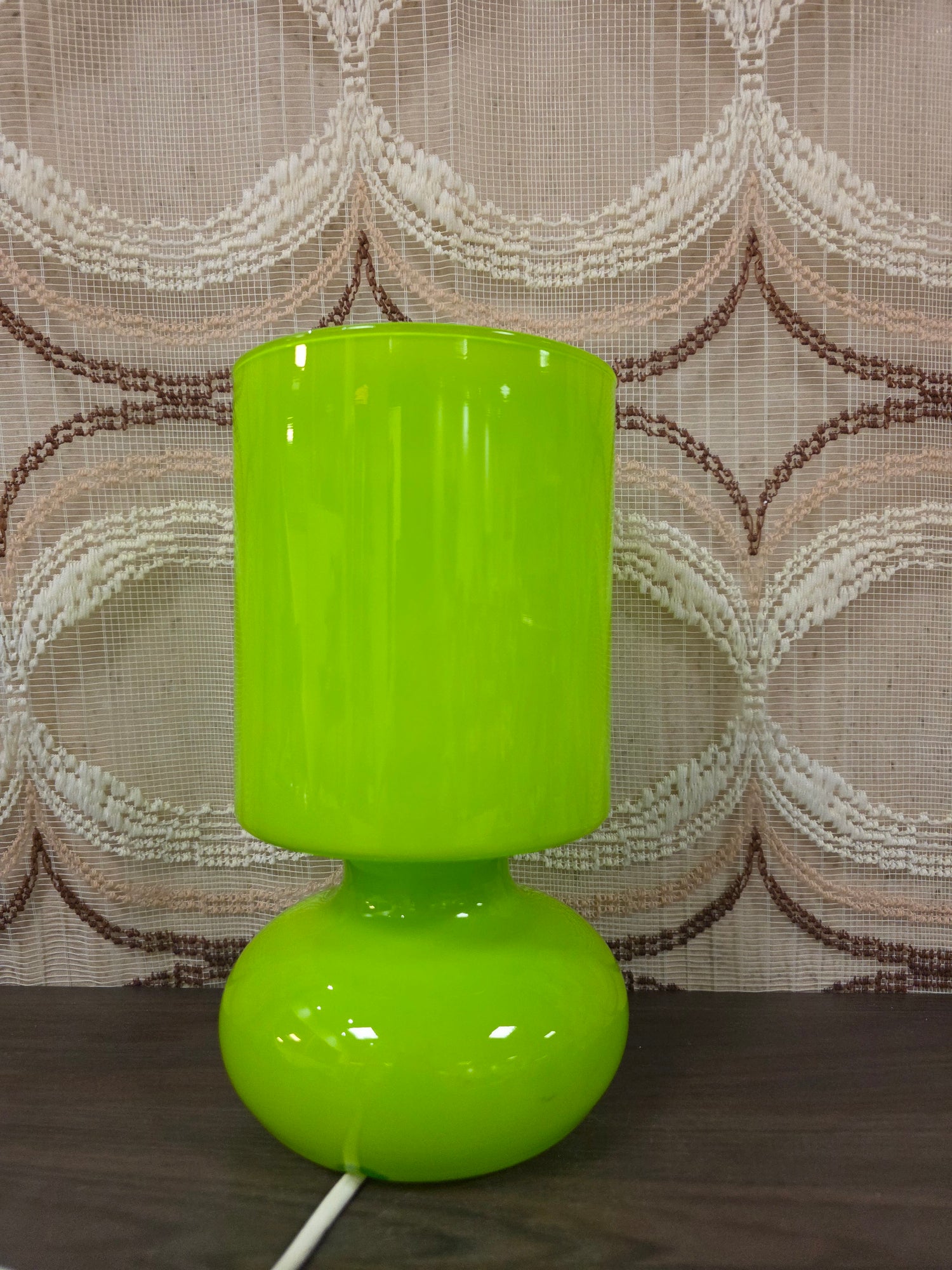 Vintage IKEA Lykta mushroom lamp groen