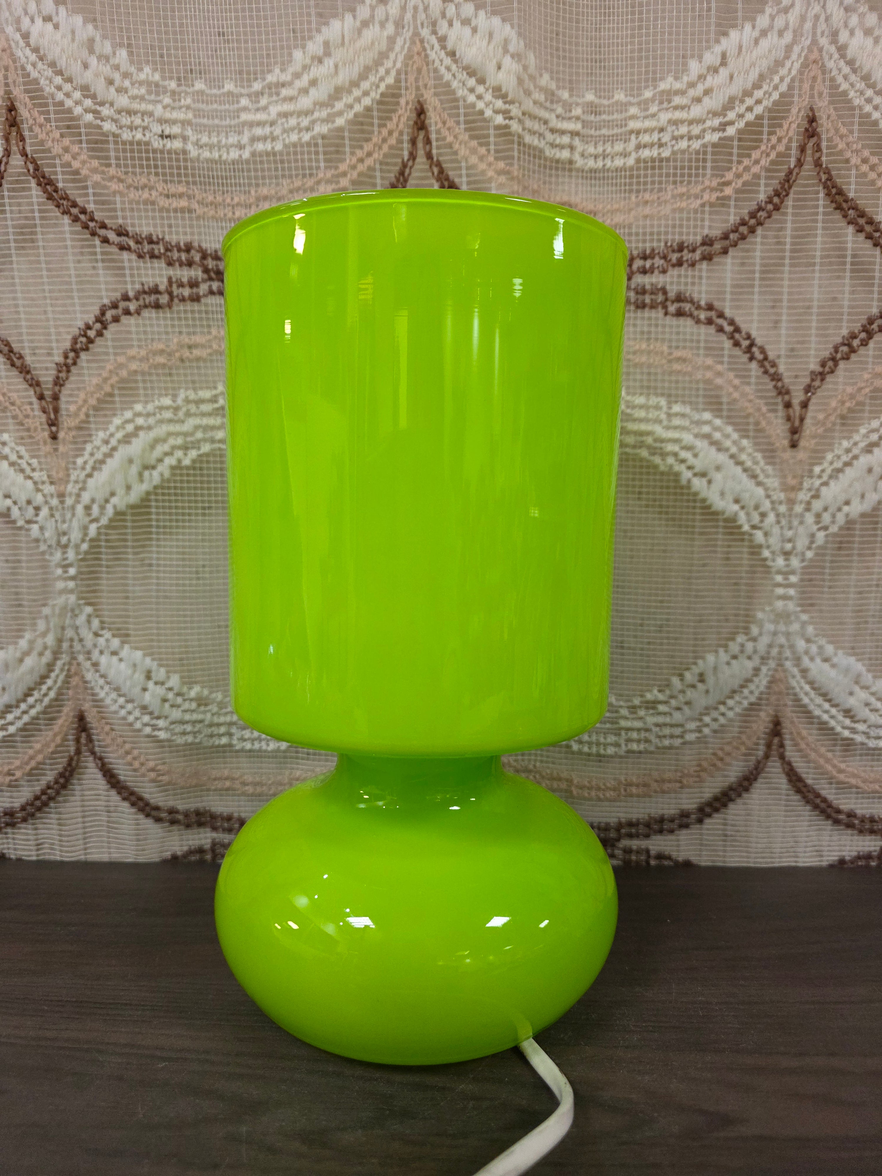 Vintage IKEA Lykta mushroom lamp groen