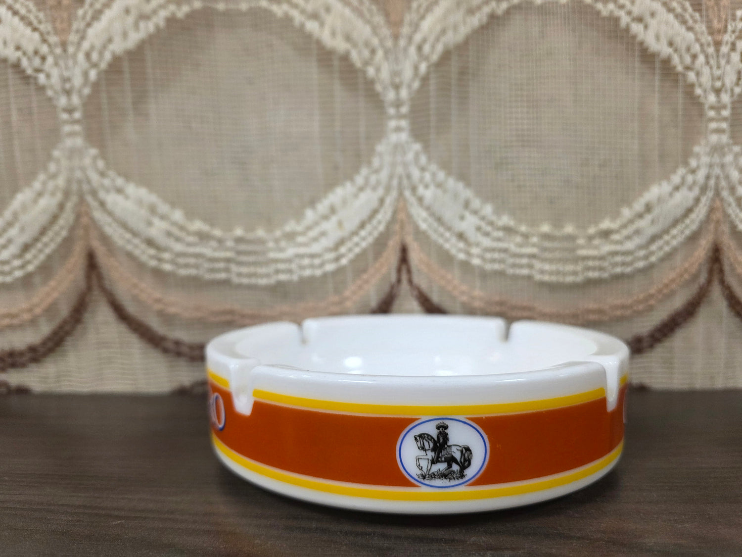 Vintage Caballero glazen asbak 14 cm