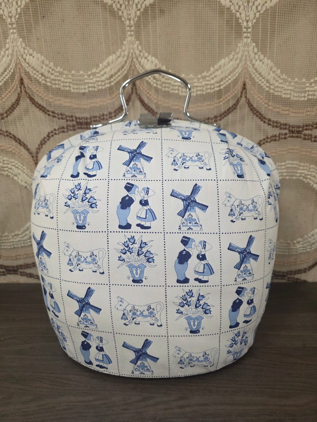 Vintage theebeurs met Hollands motief
