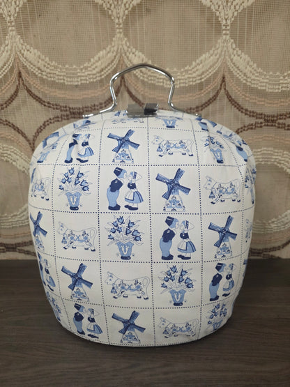 Vintage theebeurs met Hollands motief