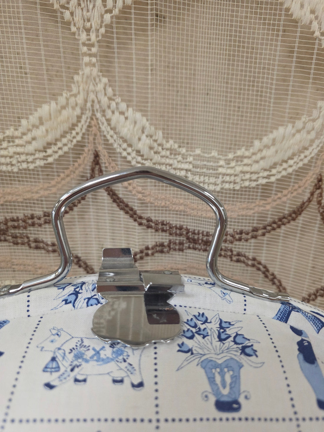 Vintage theebeurs met Hollands motief