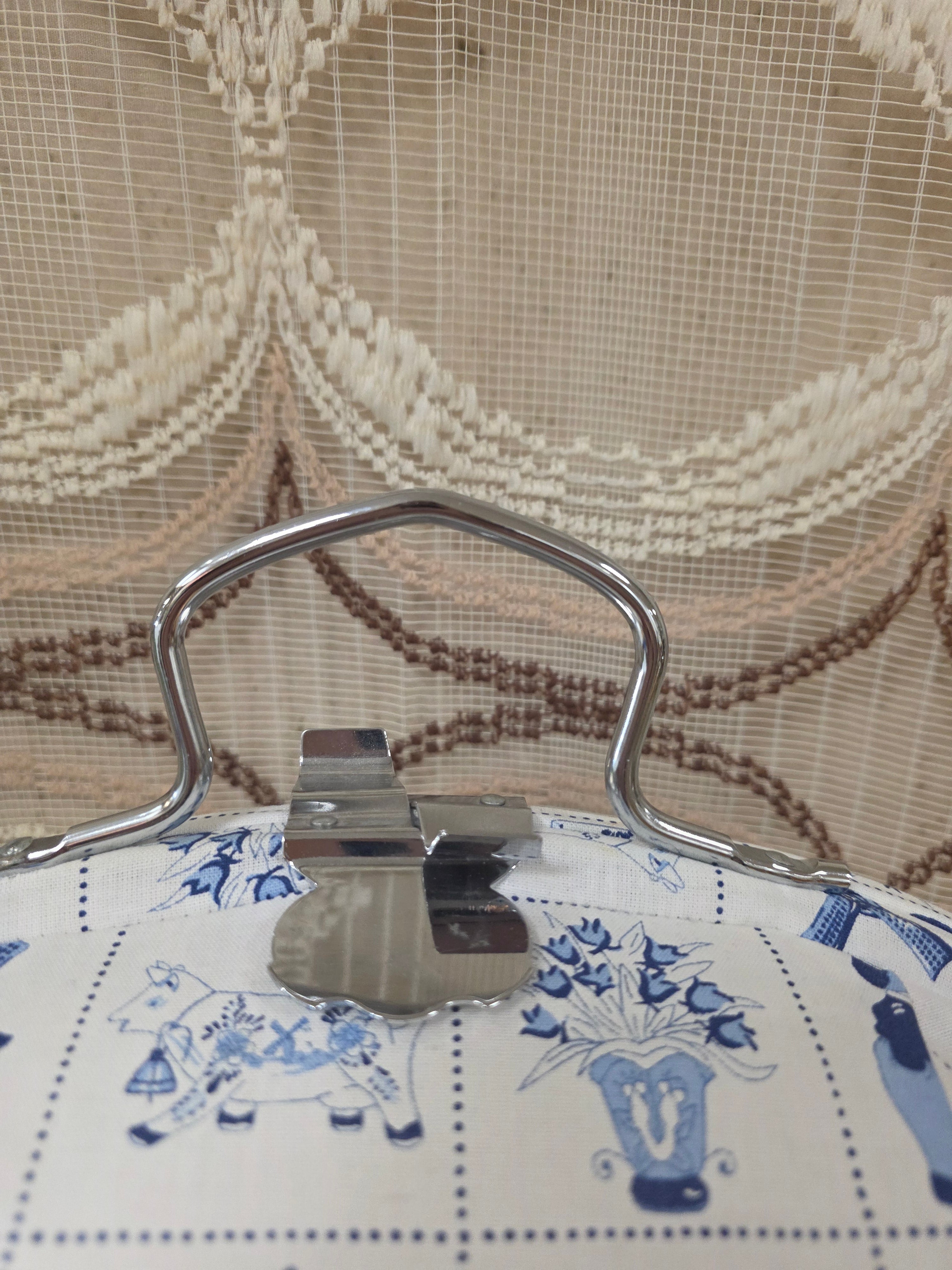 Vintage theebeurs met Hollands motief