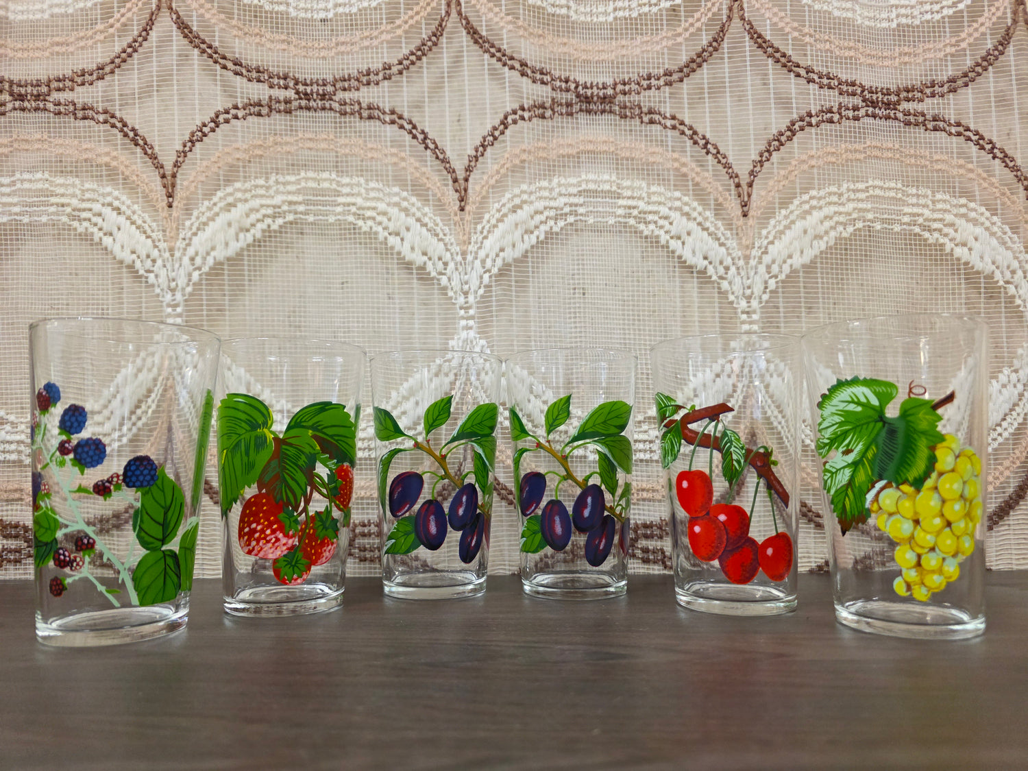 Vintage VMC Reims fruitglazen set