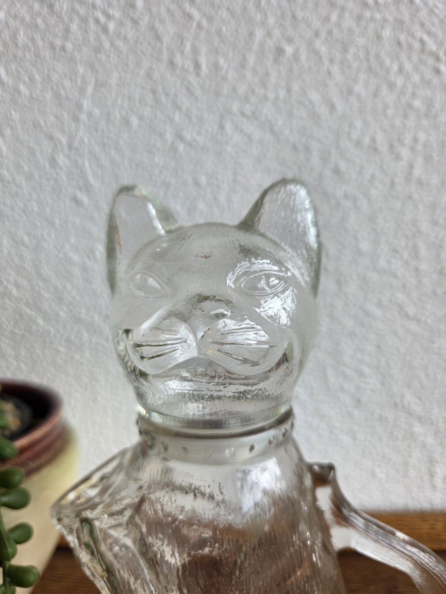 Vintage glazen karaf kat WFM Germany