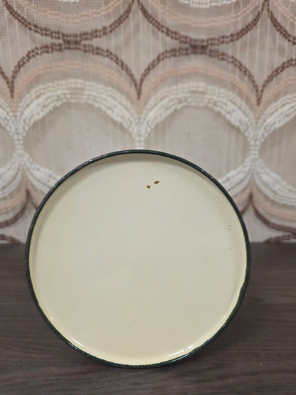 Vintage emaille schenkkan met varken