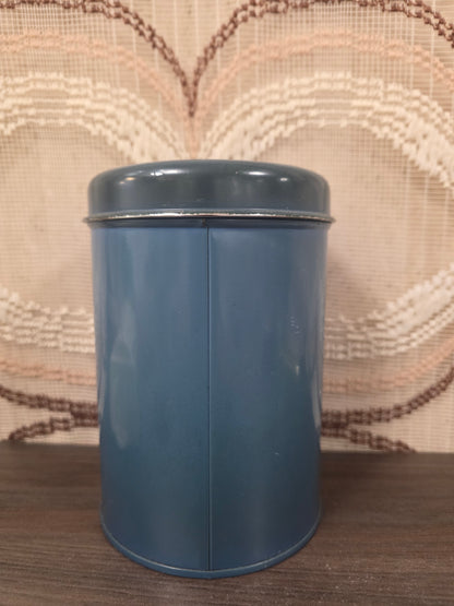 Brabantia koffie blik blauw vintage jaren 70