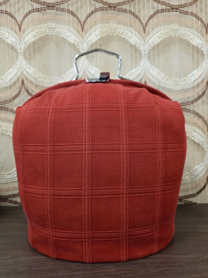 Vintage wijnrode theebeurs met knip