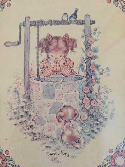 Sarah Kay wanddecoratie meisje bij waterput