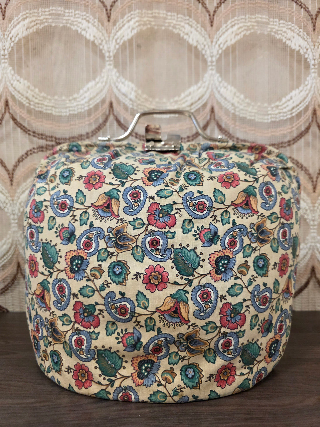 Douwe Egberts theebeurs bloemenprint met knip