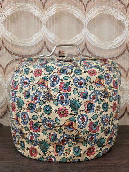 Douwe Egberts theebeurs bloemenprint met knip
