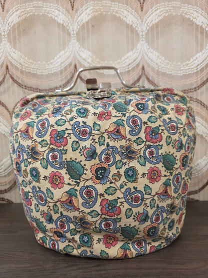 Douwe Egberts theebeurs bloemenprint met knip