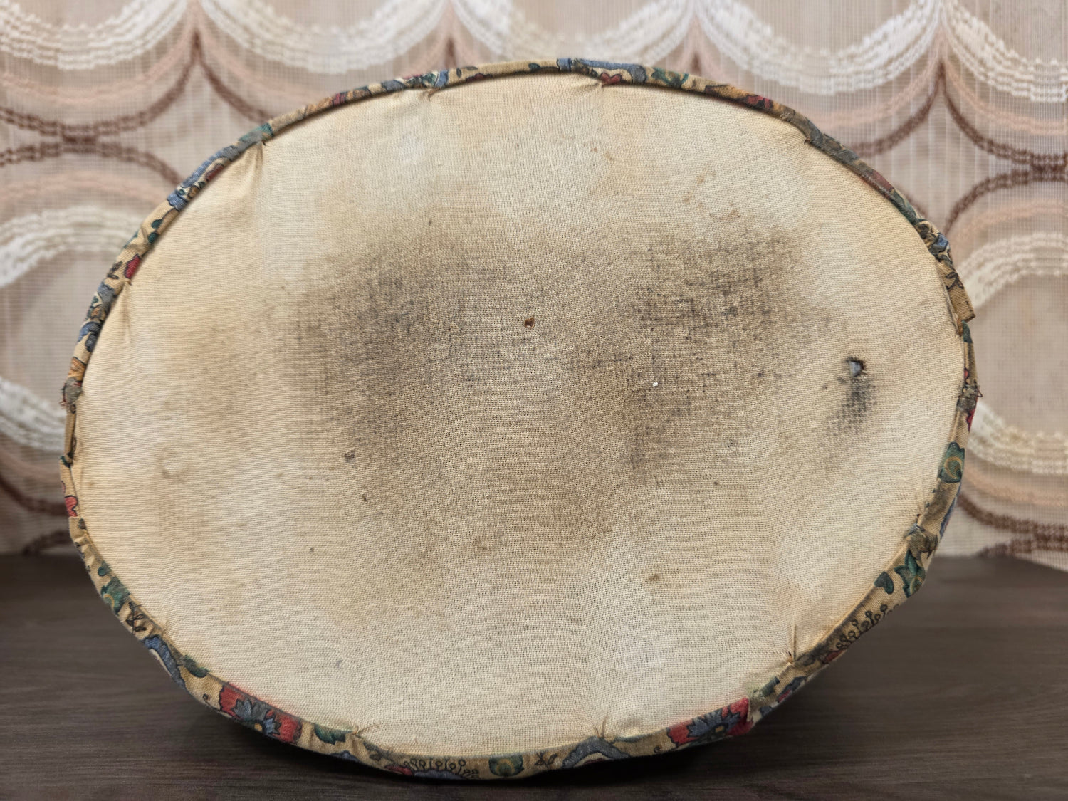 Douwe Egberts theebeurs bloemenprint met knip