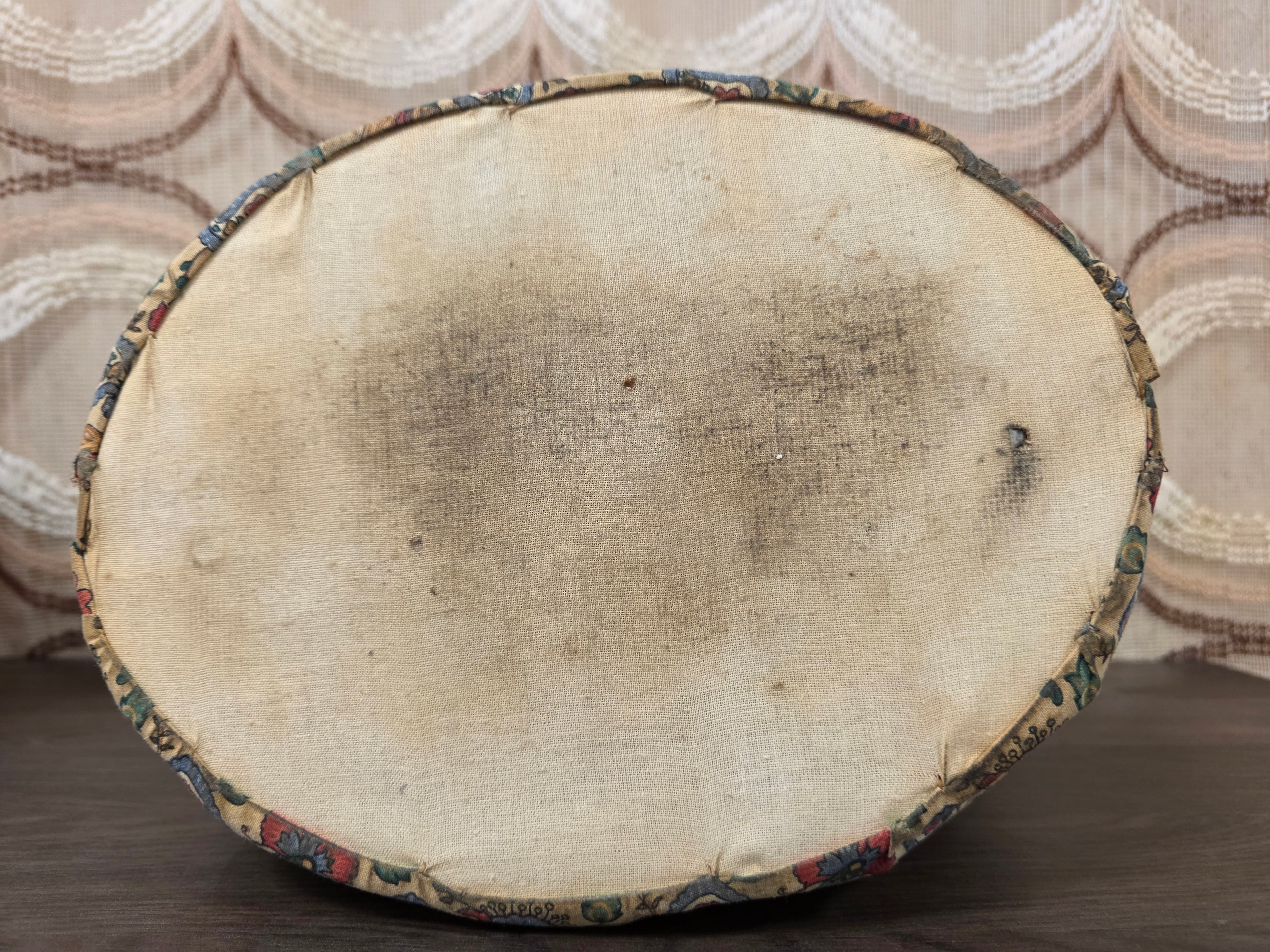 Douwe Egberts theebeurs bloemenprint met knip