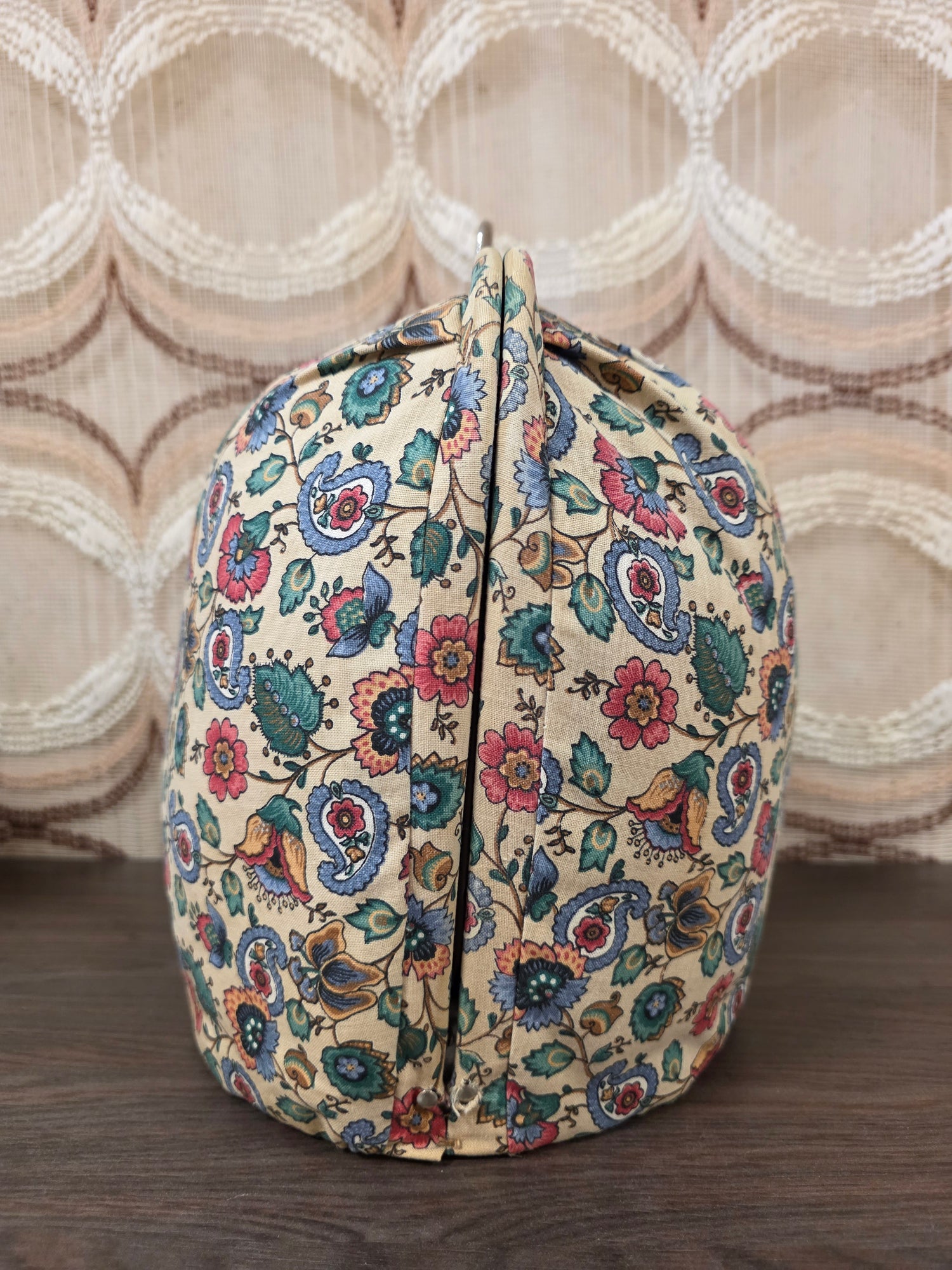 Douwe Egberts theebeurs bloemenprint met knip