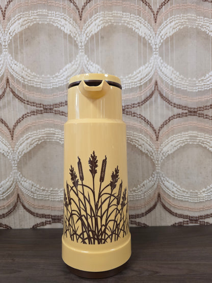 Vintage Helios thermoskan beige met bruin