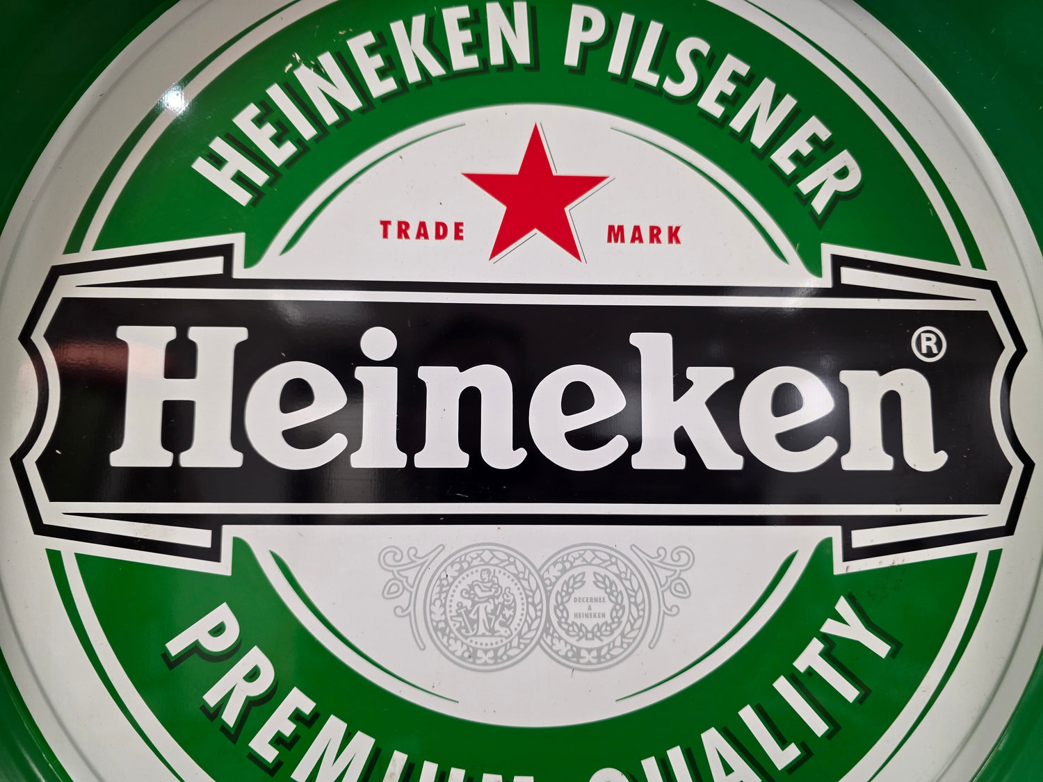 Vintage Heineken dienblad 33,5 cm