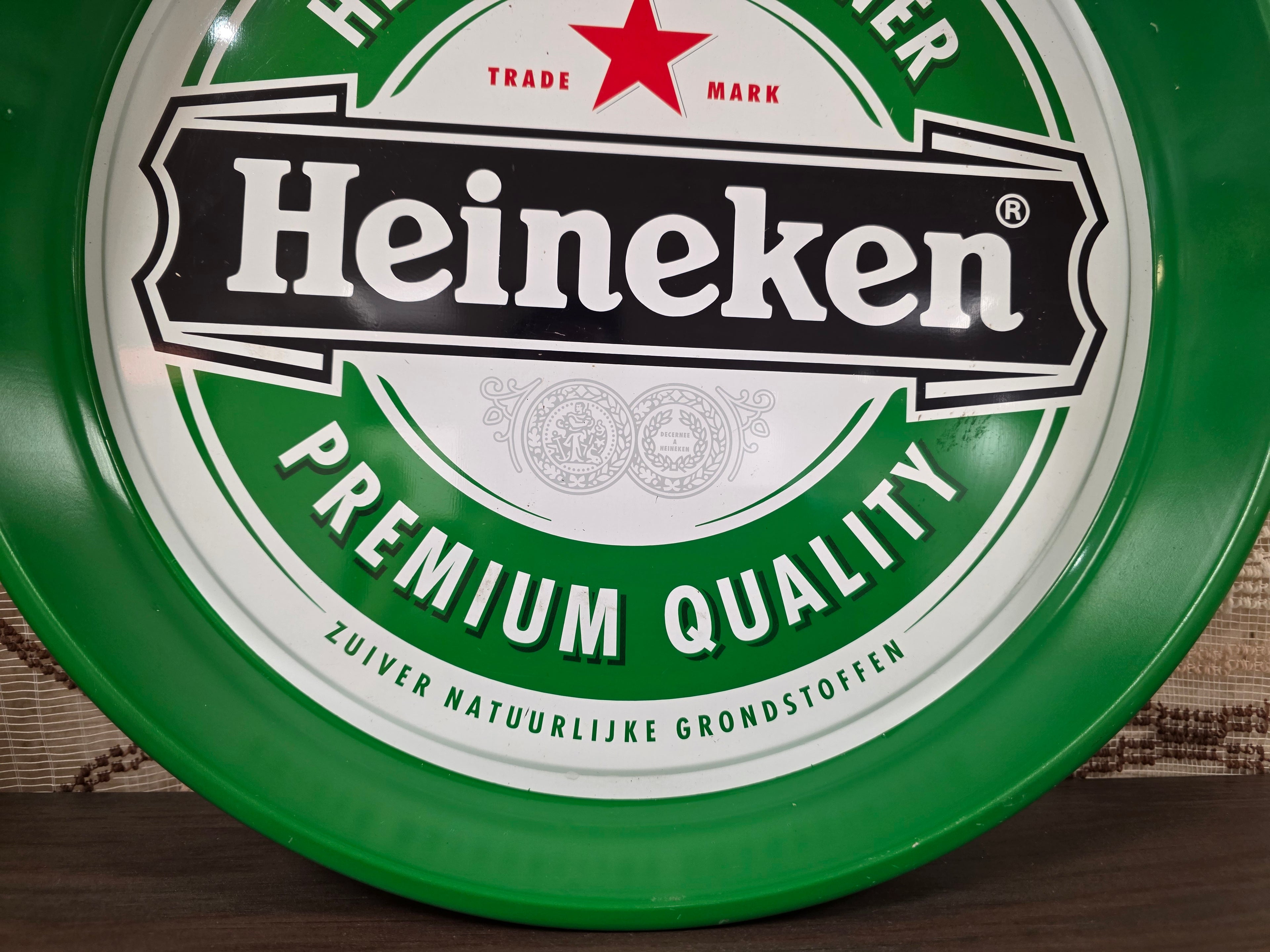Vintage Heineken dienblad 33,5 cm