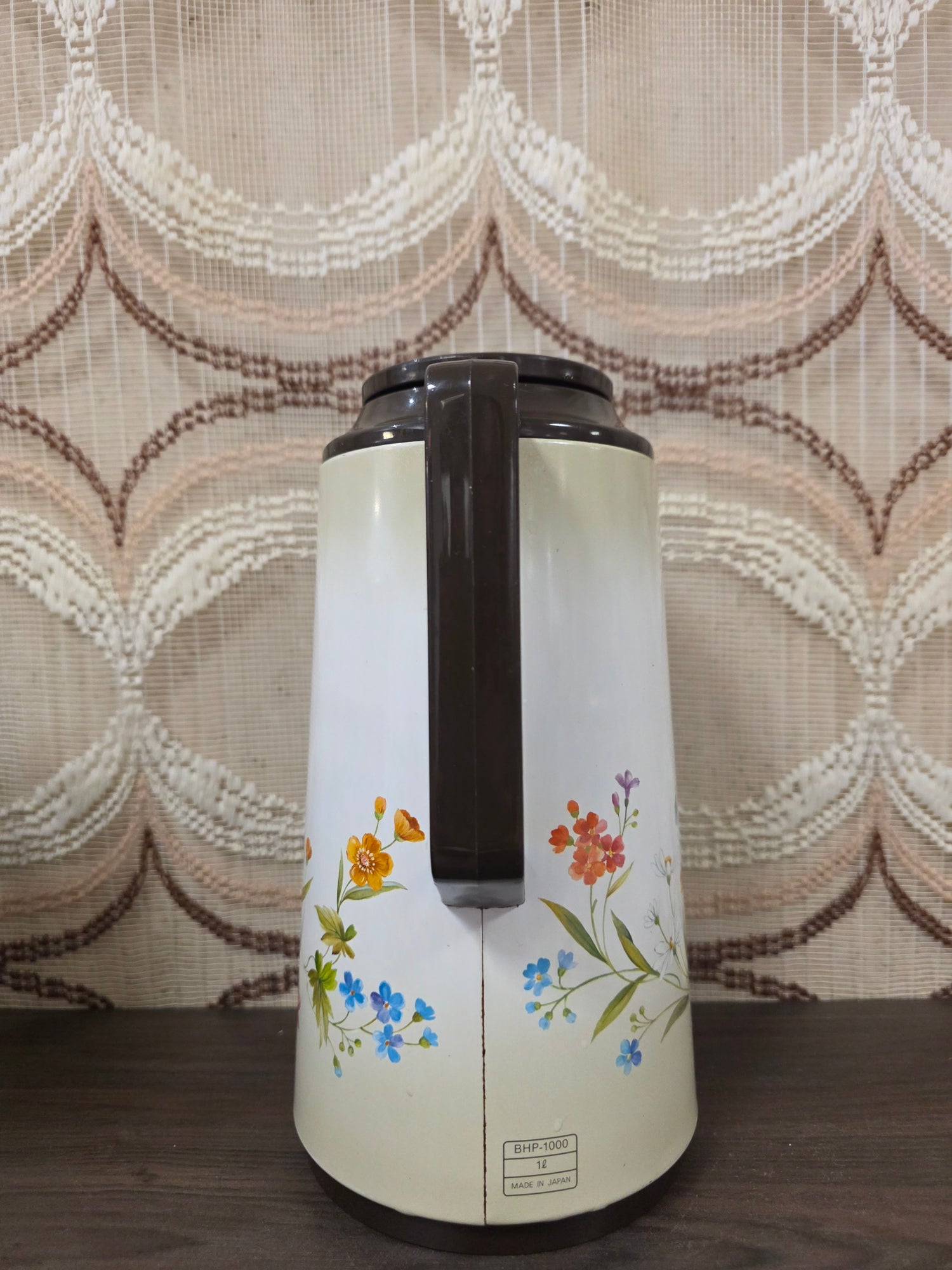 Vintage thermoskan Zojirushi bloemen