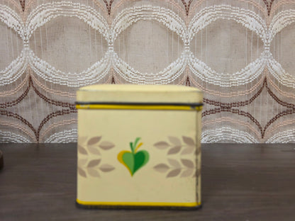 Vintage Verkade ontbijtkoekblik met bloemenprint