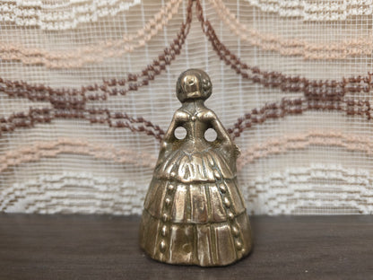 Vintage messing tafelbel dame